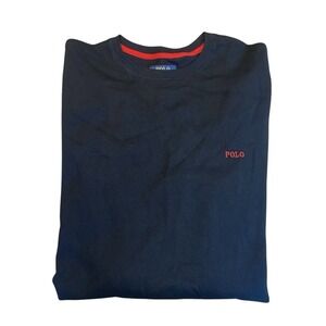 POLO RALPH LAUREN  Mens Waffle Knit Thermal Sleep Wear Shirt Size XXL Black NWT‎